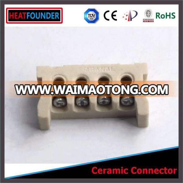 4-Way 8-Hole Ceramic Terminal Block